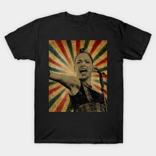 Photo Vintage Retro Look Fan Design - Imelda May T-Shirt